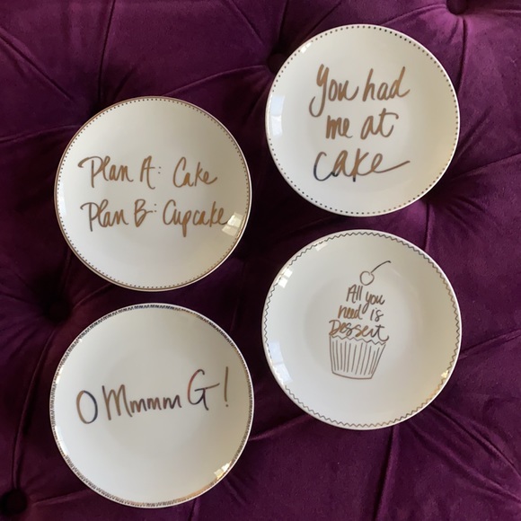 NWT Pier 1 Imports set of 4 appetizers plates - Picture 3 of 3